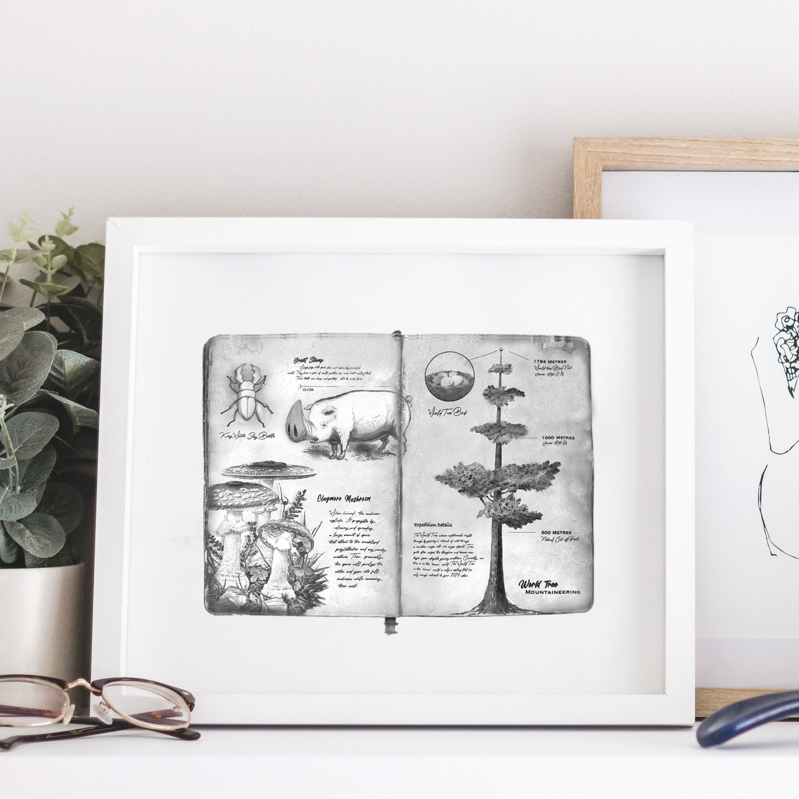 Hunter x Hunter Anime - Nature Sketchbook Poster